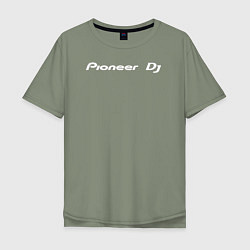 Мужская футболка оверсайз Pioneer DJ - Logo White