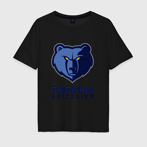 Мужская футболка оверсайз Мемфис Гриззлис, Memphis Grizzlies / Черный – фото 1