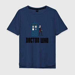 Футболка оверсайз мужская Доктор кто 12, цвет: тёмно-синий