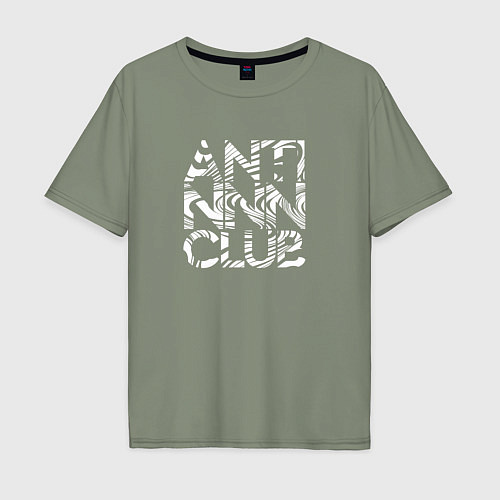 Мужская футболка оверсайз Anti NNN club / Авокадо – фото 1