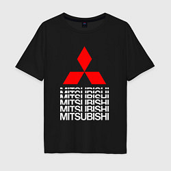 Мужская футболка оверсайз MITSUBISHI МИЦУБИСИ МИТСУБИСИ МИЦУБИШИ LOGO STYLE