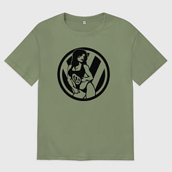 Мужская футболка оверсайз Volkswagen и девушка