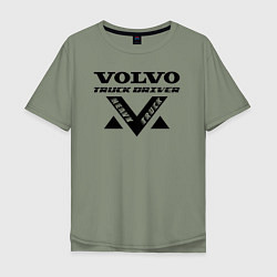 Мужская футболка оверсайз Volvo Дальнобойщик