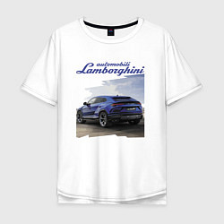 Мужская футболка оверсайз Lamborghini Urus Sport