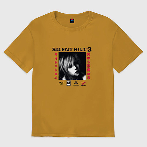 Мужская футболка оверсайз Silent Hill Heather Cotone Version / Горчичный – фото 1