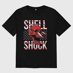 Футболка оверсайз мужская SHLSHK Skull Collection, цвет: черный