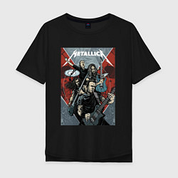 Мужская футболка оверсайз Metallica - cool dudes!