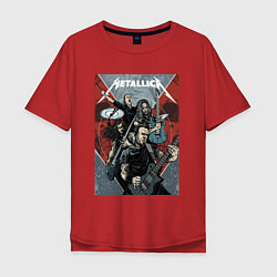 Мужская футболка оверсайз Metallica - cool dudes!