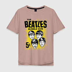 Мужская футболка оверсайз The Beatles bubble gum