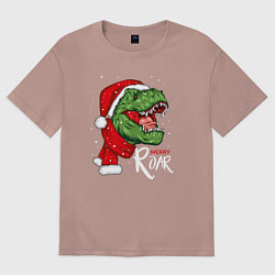 Мужская футболка оверсайз T-rex Merry Roar