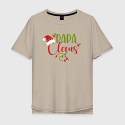 Мужская футболка оверсайз Papa Claus Family