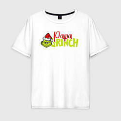 Мужская футболка оверсайз Papa Grinch Family