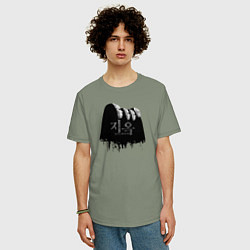 Футболка оверсайз мужская Спонсоры Hellbound, цвет: авокадо — фото 2