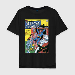 Мужская футболка оверсайз Обложка Action Comics 117
