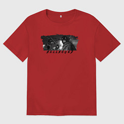 Мужская футболка оверсайз Существа Hellbound