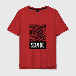 Мужская футболка оверсайз QR Scan