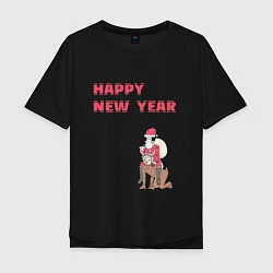Мужская футболка оверсайз Ацуши и Акутагава Happy New Year