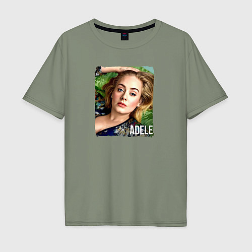 Мужская футболка оверсайз Adele / Авокадо – фото 1