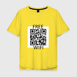 Мужская футболка оверсайз Бесплатный Wi-Fi