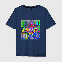 Мужская футболка оверсайз Color QR