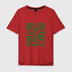 Мужская футболка оверсайз QR Jamaica