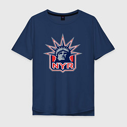 Мужская футболка оверсайз Нью Йорк Рейнджерс New York Rangers