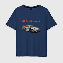 Мужская футболка оверсайз Audi sport - racing team