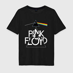 Мужская футболка оверсайз PINK FLOYD LOGO ПИНК ФЛОЙД