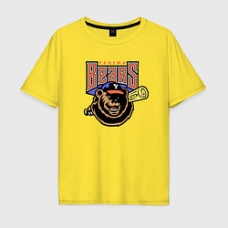 Футболка оверсайз мужская Yakima Bears - baseball team, цвет: желтый