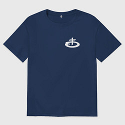 Футболка оверсайз мужская OBLADAET P7AY3R5, цвет: тёмно-синий