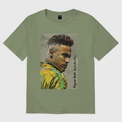 Футболка оверсайз мужская Neymar Junior - Brazil national team, цвет: авокадо