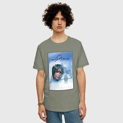 Мужская футболка оверсайз Syberia Сиберия / Авокадо – фото 3
