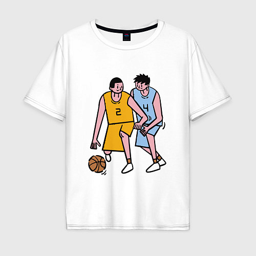 Мужская футболка оверсайз Баскетбол Куроко 2022 / Белый – фото 1