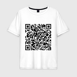 Мужская футболка оверсайз QR-код Скала Джонсон