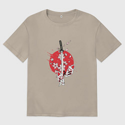 Мужская футболка оверсайз Рассекающий клинок