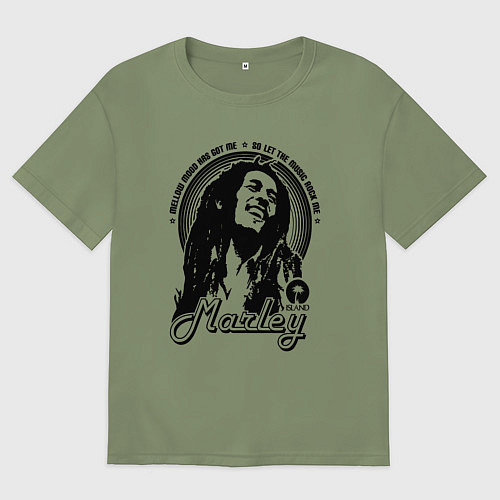 Мужская футболка оверсайз Боб / Авокадо – фото 1