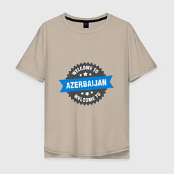 Мужская футболка оверсайз Welcome - Ajerbaijan