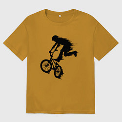 Мужская футболка оверсайз ВЕЛОСПОРТ BMX Racing ВЕЛОСИПЕДИСТ
