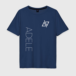 Мужская футболка оверсайз Adele - Logo