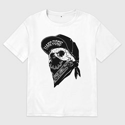 Футболка оверсайз мужская Hardcore alive!, цвет: белый