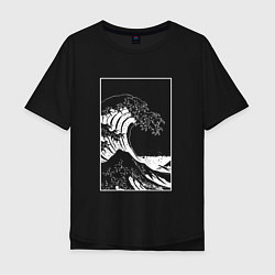 Мужская футболка оверсайз Japan waves Японская волна