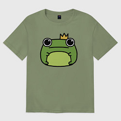 Мужская футболка оверсайз Frog Lucky король