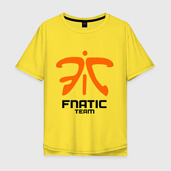 Футболка оверсайз мужская Dota 2: Fnatic Team, цвет: желтый