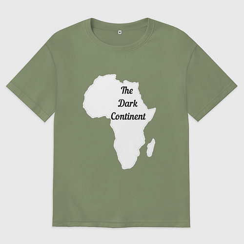 Мужская футболка оверсайз The Dark Continent Африка / Авокадо – фото 1