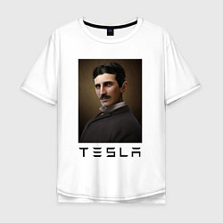 Мужская футболка оверсайз Тесла 2022