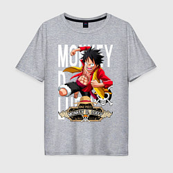 Мужская футболка оверсайз One Piece Monkey Большой Куш Манки