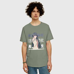 Футболка оверсайз мужская Этот глупый свин не понимает мечту девочки-зайки S, цвет: авокадо — фото 2