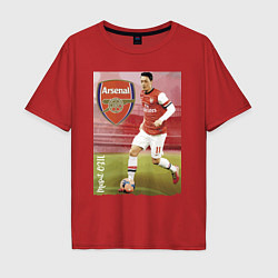 Футболка оверсайз мужская Arsenal, Mesut Ozil, цвет: красный