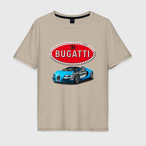 Мужская футболка оверсайз Bugatti, Italy / Миндальный – фото 1