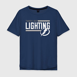 Мужская футболка оверсайз TAMPA BAY LIGHTIN NHL ТАМПА БЭЙ НХЛ